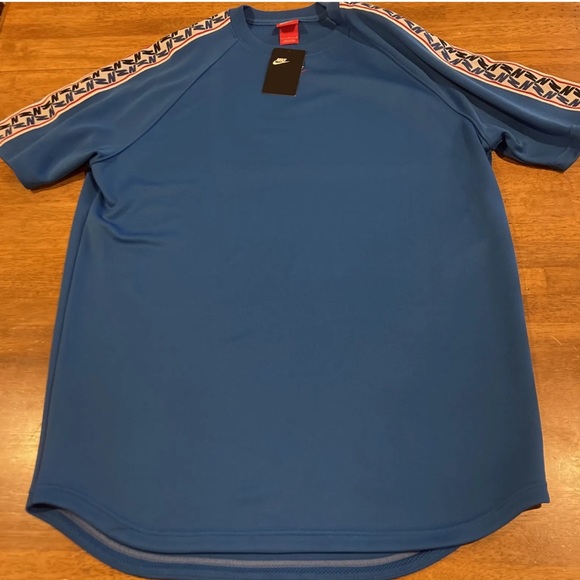 Nike Shirts Nike Training Jersey Shirt Mens Blue Ss Ao859 465